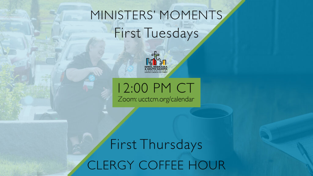 Ministers' Moments and Clergy Coffee Hour Graphic