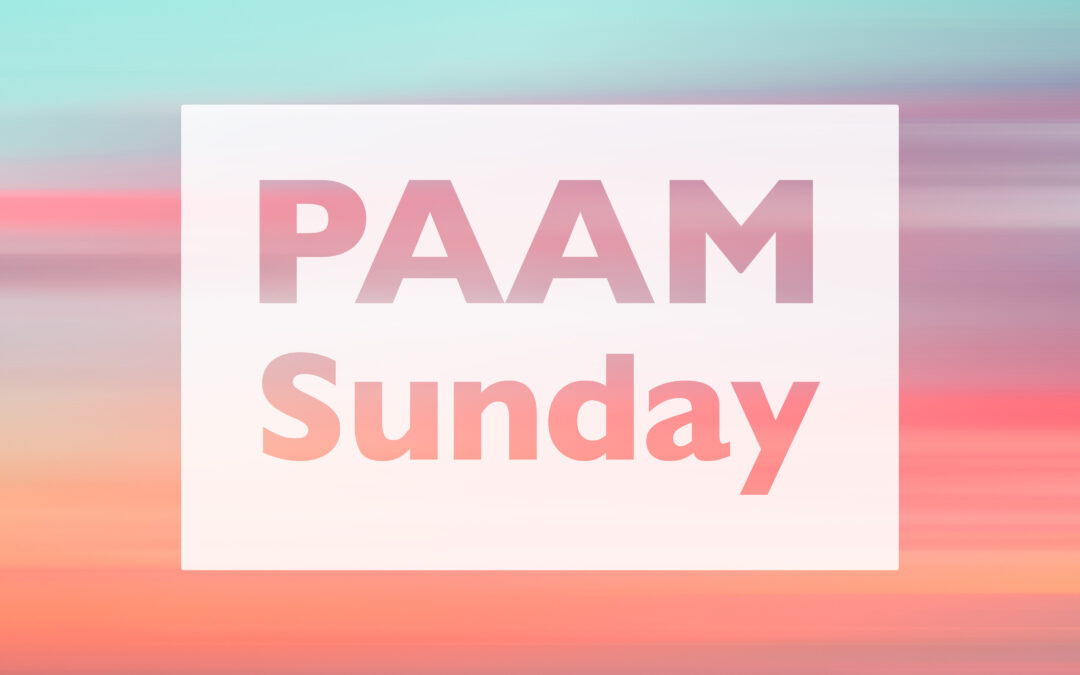 Worship with the Conferences: PAAM Sunday!